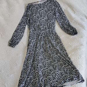 Boden Floral Black and White Women's Dress Women's 6L